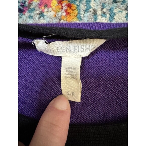 Eileen Fisher‎ Tencel Organic Cotton Silk Bateau Neck Box Top Size Small - Picture 3 of 6